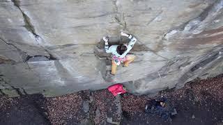 Henrik in 'Black Jack' (7a) Muttental, Ruhrtal