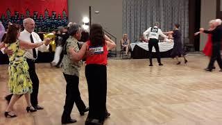 Don Hubbard and Marion Semler competing in senior waltz at Fresno State convention '18