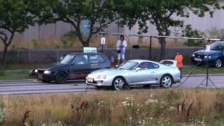 Street race Fiat Uno Turbo Vs. Toyota Supra TT MKIV