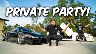 EVERY car Youtuber partying at Adam LZ's Compound…