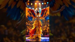 A woman performance AGT 31 #americagottalent #magic #shorts #ai