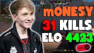 m0NESY gets 31 Kills! DESTROYS FACEIT ELITE PROS - V-COMMS POV CS2 ANUBIS #m0NESY #cs2 #faceit