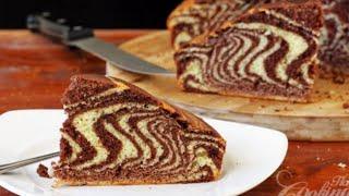 Super soft chocolate zebra cake recipe|desert ideas |Cooking with SSB