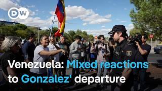 How was Venezuelan opposition candidate Gonzalez allowed to leave for Spain despite arrest warrant?