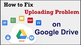 How To Solve Google Drive Uploading problem | How To Solve Waiting Upload Problem In Google Drive