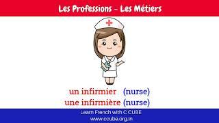 Profession in French with Masculine and Feminine - Job Professions Occupations in French