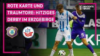 FC Erzgebirge Aue - FC Hansa Rostock, Highlights mit Live-Kommentar | 3. Liga | MAGENTA SPORT