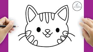 Comment dessiner un chat si mignon - Tutoriel facile étape par étape