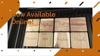 Personalized Engraved Wooden Coasters – Perfect for Gifts & Home Decor