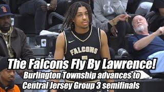 Burlington Twp. 67 Lawrence 49 | HS Boys Basketball | CJ Group 3 Quarterfinal | Quayd Hendryx 22 pts