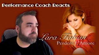 Acting & Performance Coach Reacts: Lara Fabian - Perdere L'Amore (First Time Reaction)