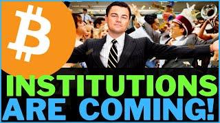 BITCOIN PUMPS | THE INSTITUTIONS ARE COMING