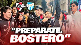 REACCIÓN CON LOS HINCHAS / RIVER 4-1 ATLÉTICO TUCUMÁN