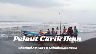 Pelaut Carik Ikan di Pantai Samas Jogja