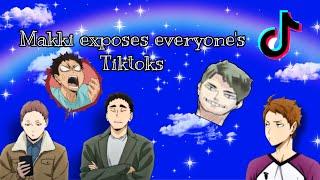 Makki exposes everyone’s tiktoks || haikyuu texts || ft. Matsuhana, iwaoi, kuroken, sakuatsu, etc.