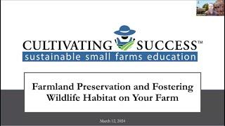 2024 Webinar Series: Farmland Preservation and Fostering Wildlife Habitat on Your Farm or Ranch