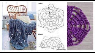Простой шестиугольный мотив крючком *Crochet hexagonal motif* Вязание для начинающих. Легко Урок 319