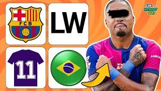 GUESS THE PLAYER BY COUNTRY + CLUB  + JERSEY NUMBER + POSITION | FOOTBALL QUIZ 2025