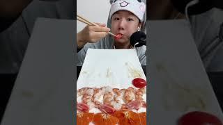 ASMR Eating Jelly,Mukbang / Color Food Green and Pink and Blue