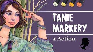 Tanie markery alkoholowe i akwarelowe z Action- test i recenzja