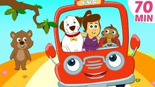 Wheels On The Bus Song + More Kids Songs by @hooplakidz