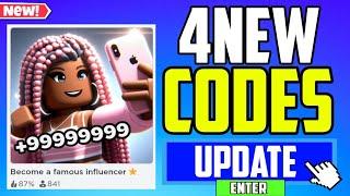 *SECRET UPDATE!* | BECOME A FAMOUS INFLUENCER CODES 2024