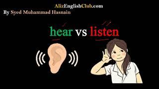 Hear vs listen