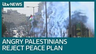 Palestinians react angrily to Trump's Middle East peace plan | ITV News