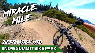 Miracle Mile Full Trail POV 4K | Snow Summit Bike Park 2023