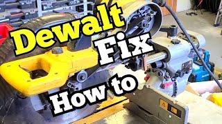 How to quickly fix a Dewalt Miter saw that won't lock into the preset angles.