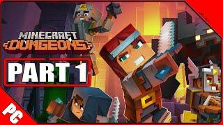 MINECRAFT DUNGEONS PC Gameplay German Part 1 German Walkthrough MINECRAFT DUNGEONS Deutsch