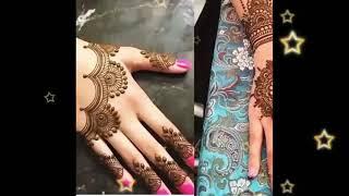 Staylish mehndi photos design frond and back hand  mahi mehndi design