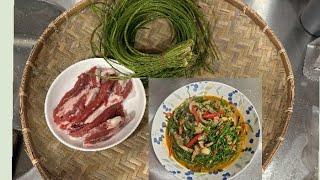 Món ngon mỗi ngày: thịt bò xào bông súng Đài Loan #ẩmthực