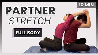 10 min Full Body PARTNER Stretches | Valentine's Day Special ️