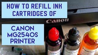 How to Refill Ink Cartridges of Canon Pixma MG2540S Printer