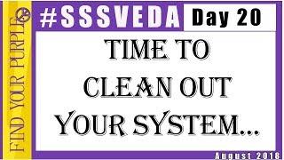 SSSVEDA Day 20 Clean out your system