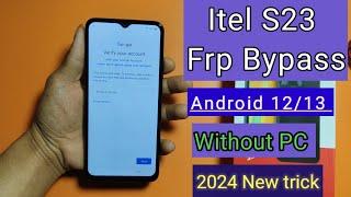 unlock google account on itel S23 (s665l) | android 13 removal without pc - new easy method