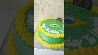 Brazil theme cake #cake #brazil #viral