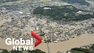 Heavy flooding in Japan leaves at least 18 dead