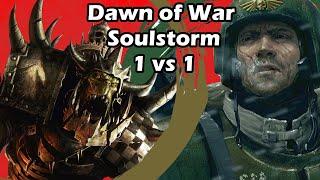 Dawn of War Soulstorm: 1 vs 1 Imperial Guard (Calvin Klein) vs Orks (Nubz)