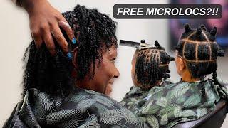 I started my mother's microlocs! Here's how it went | Medium Microlocs on Type 4 Hair