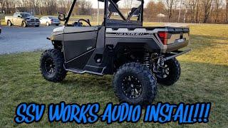 Polaris Ranger XP 1000 SSV Works Audio Install