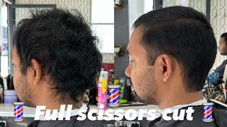 How to do a full haircut with scissors #tutorial #learning #hairsalon #barber #besthairstyle #hair