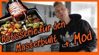 Masterbuilt smoker Rotisserie inklusive Mod und angrillen #keepongrilling #steinbach #masterbuilt