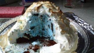 baked alaska made with hostess sno balls