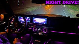 2025 Mercedes-Benz G450d Night Drive! Spaceship G CLASS?!