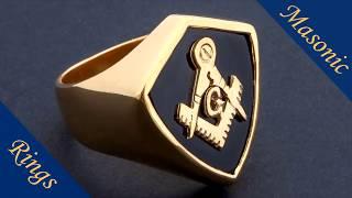 Masonic Rings - Freemasons Stone Rings - Regnas Jewelry