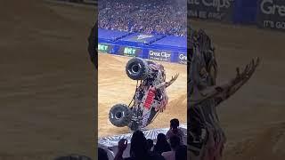 Zombie with a INSANE Backflip Crash | #monsterjam #shorts #2023