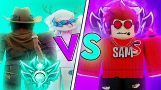Youtuber vs 4 PLATINUM Players In Roblox Bedwars