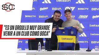 ¡REFUERZO XENEIZE! Juan Román Riquelme presentó a Tomás Belmonte como nuevo jugador de Boca